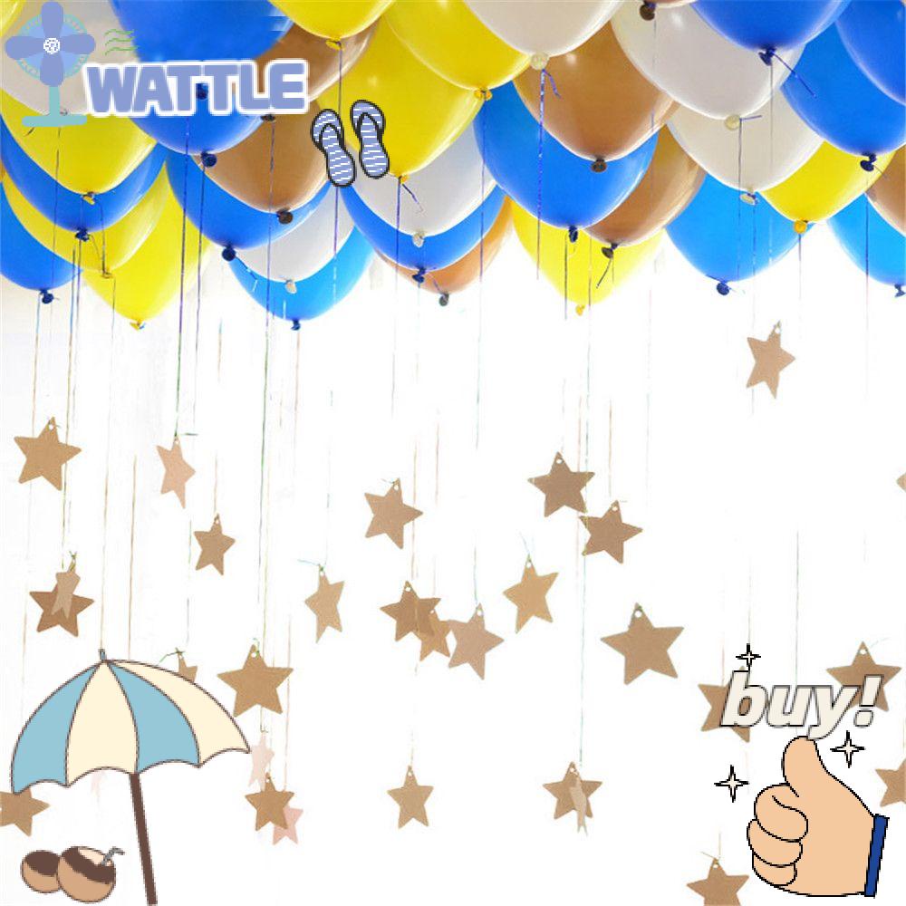 WTTLE Set 100 Miếng Dán Trang Trí Túi Kẹo Hình Ngôi Sao