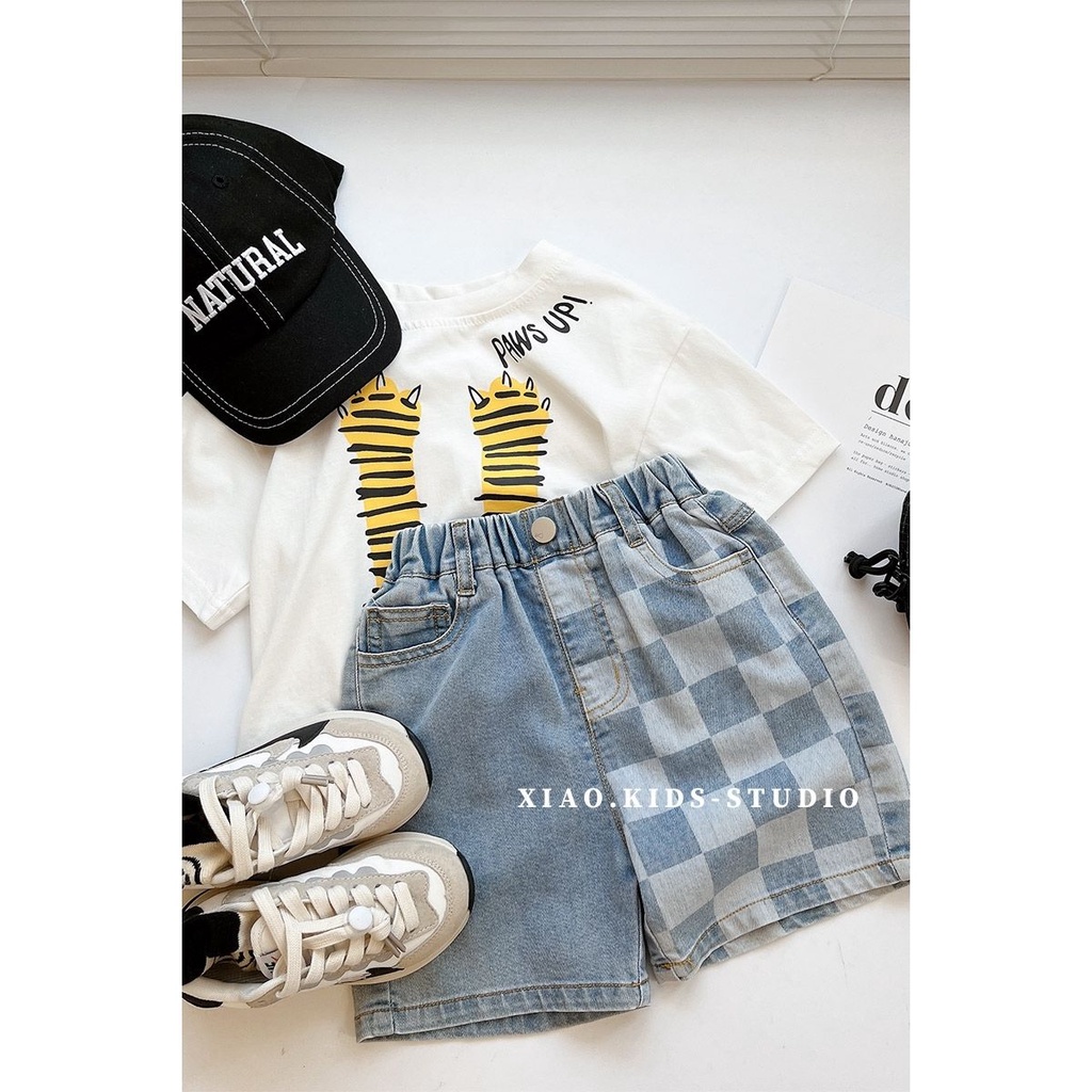 Quần Short Denim Thời Trang Mùa Hè Dễ Phối Đồ Cho Bé Trai