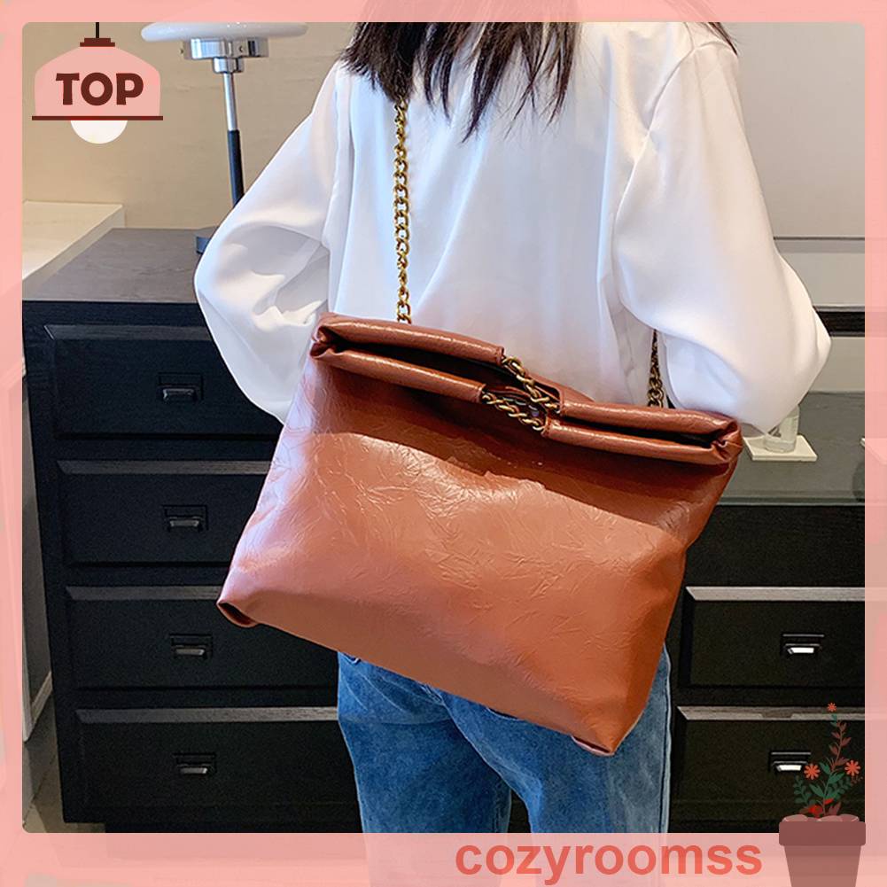 Túi Đeo Chéo Vai Bằng Da PU Thoáng Khí Thời Trang Sành Điệu Cho Nữ