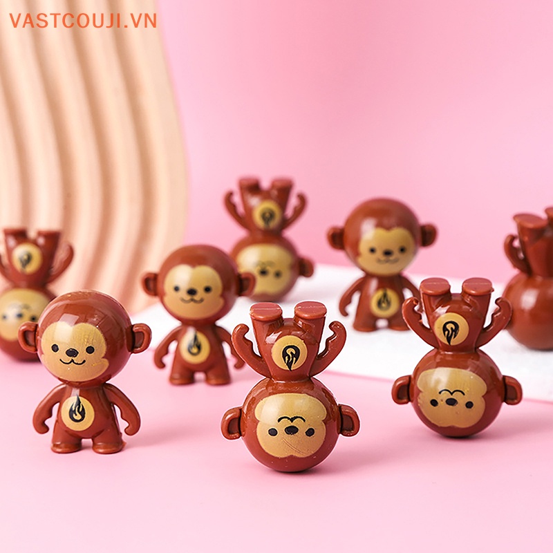 Set 5 Khỉ Nhồi Bông Mini Trang Trí Tiệc Sinh Nhật
