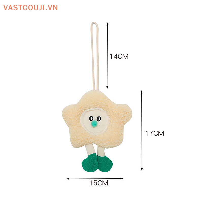 Móc Khóa Hình Búp Bê Nhồi Bông Mềm Mại Đáng Yêu