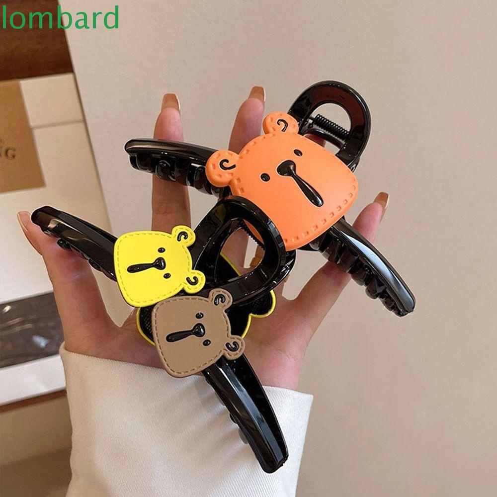 LOMBARD Kẹp Tóc Càng Cua / Cá Mập Cỡ Lớn Phong Cách Hàn Quốc Ngọt Ngào Cho Nữ