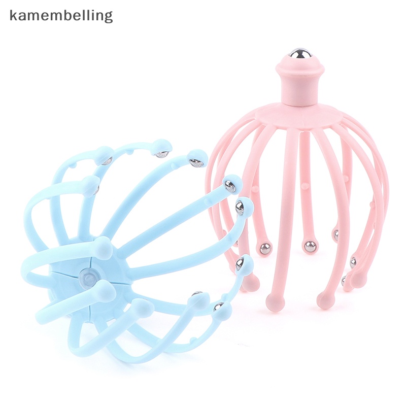 1 Dụng Cụ Mát Xa Da Đầu Hình Bạch Tuộc Bằng Hợp Kim Giúp Thư Giãn Chăm Sóc Sức Khỏe