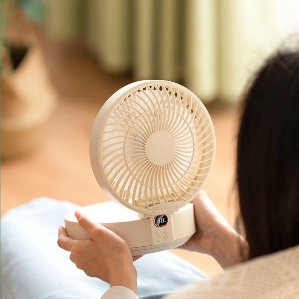 Quạt Làm Mát 3 Tốc Độ Ít Ồn Sạc USB Có Đèn LED Có Thể Gập Lại Tiện Dụng