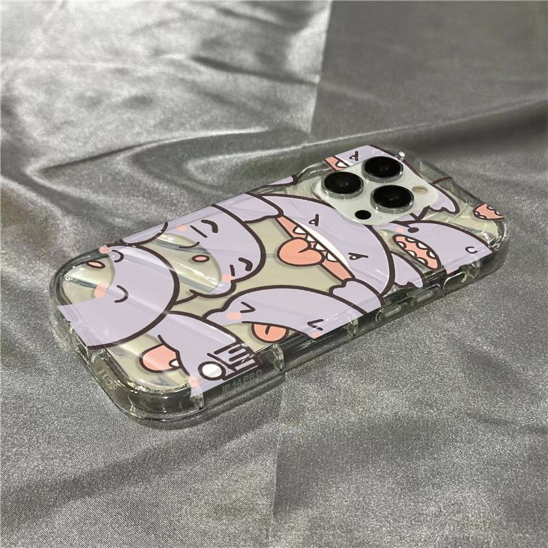 Plus Ốp Điện Thoại Mềm Trong Suốt Họa Tiết Cá Mập Dễ Thương Cho Iphone 13128xr 11 Grimace 14Promax 7