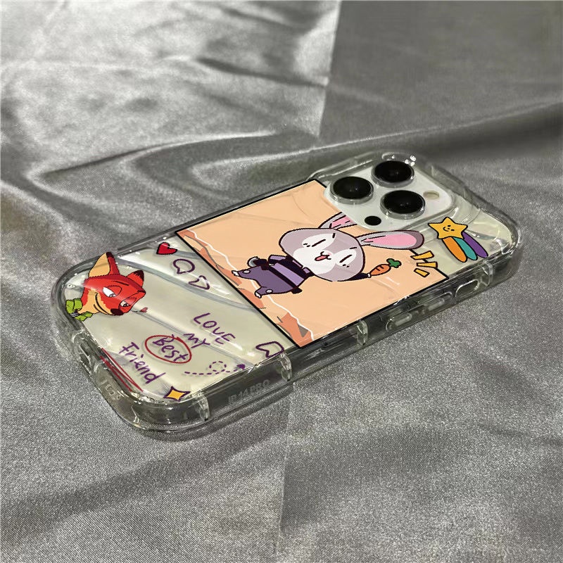 Ốp Điện Thoại Mềm Trong Suốt In Hình Judy Dễ Thương Cho iPhone14promax 1312 / 11 7 / 8plus xr / sins WFGG