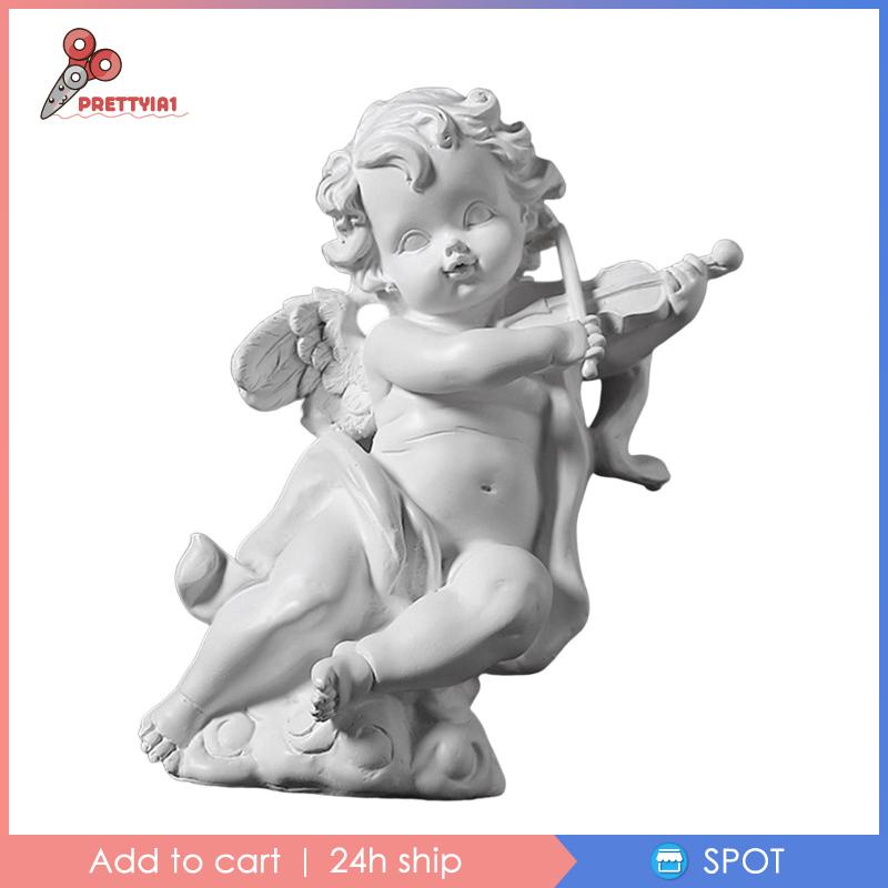 Mô Hình Thiên Thần Cherub Bằng Nhựa Resin Đáng Yêu Trang Trí Phòng Ngủ 1]