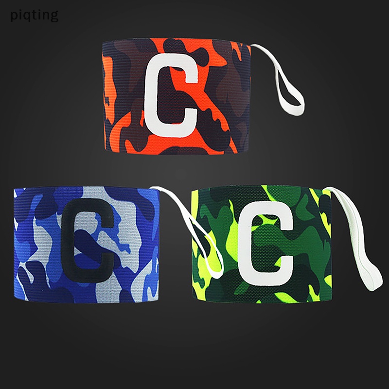 Piqt Băng Đeo Cánh Tay Nylon Họa Tiết Rằn Ri / Đội Trưởng Bóng Đá Chuyên Nghiệp Có Thể Điều Chỉnh EN