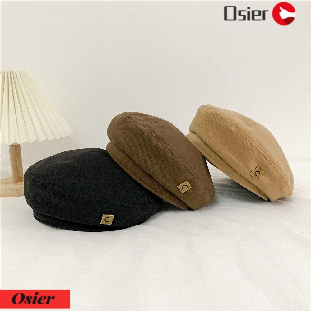 OSIER1 Mũ Beret Kiểu Họa Sĩ Thời Trang Thu Đông Hàn Quốc