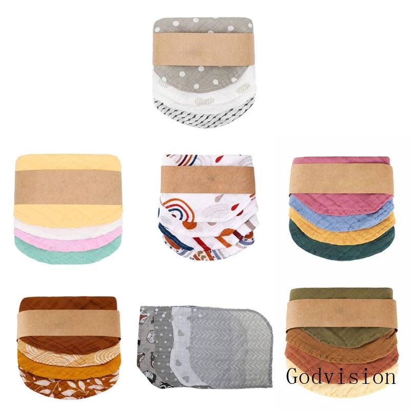 Yếm Ăn Cotton Siêu Mềm Thấm Hút Đa Năng Cho Bé Sơ Sinh