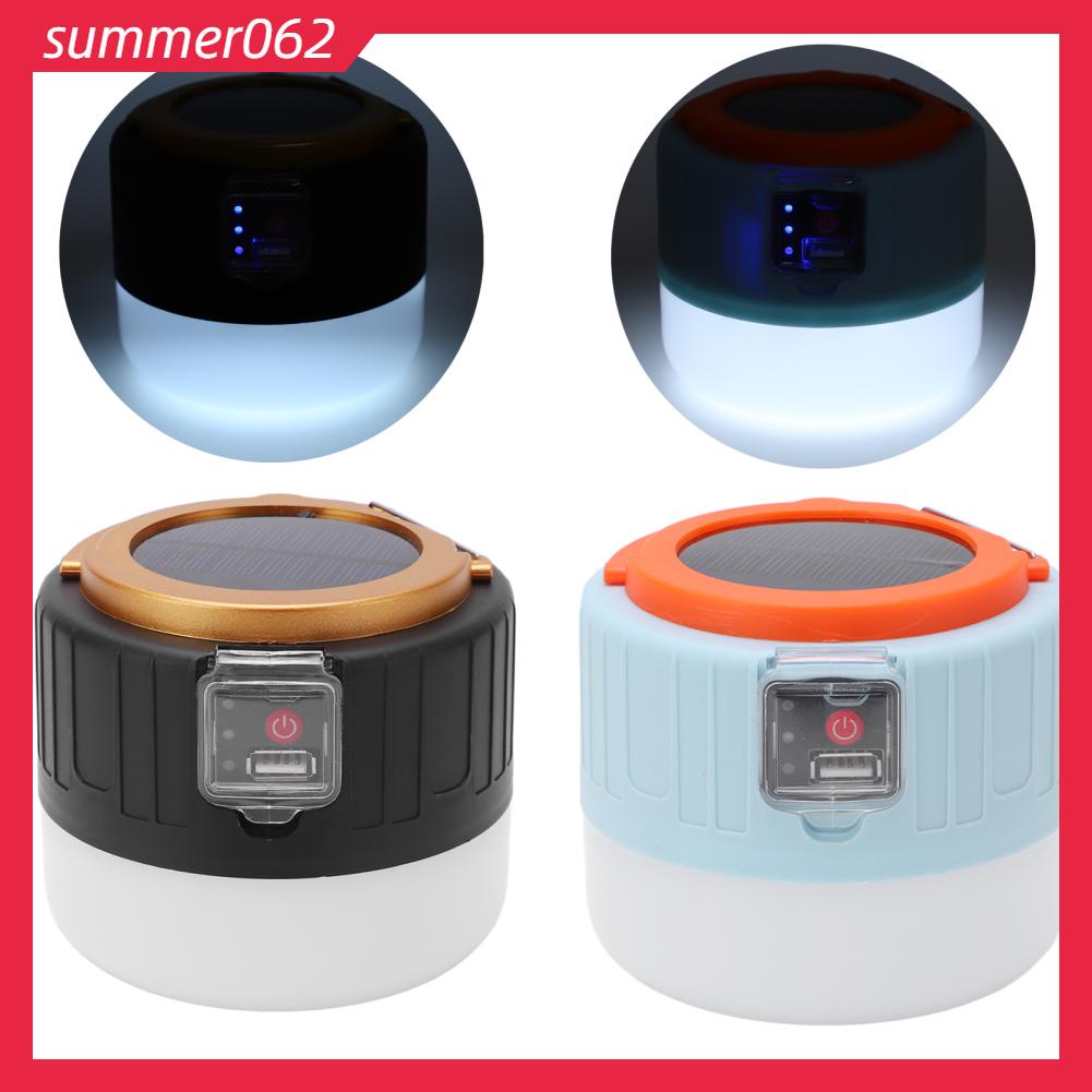 Summer062 Đèn LED Lồng Cắm Trại Đa Năng Chạy Bằng Lượng Mặt Trời Lều Ngoài Cho Chợ Đêm Gian Hàng Khẩn Cấp