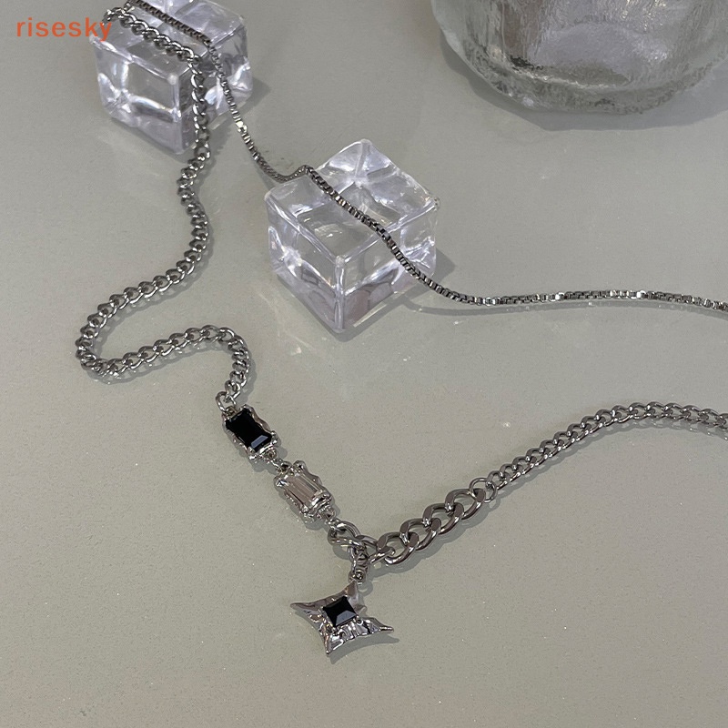 Vòng cổ Hai Lớp Mặt Hình Ngôi Sao Phong Cách Vintage Thời Trang Dành Cho Nam Nữ Y2K