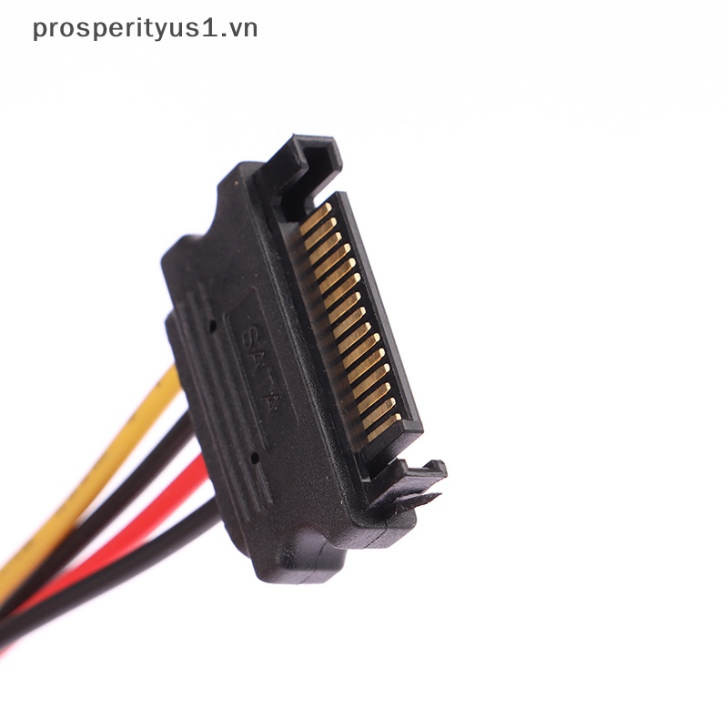 Cáp ChuyểN ĐổI NguồN SATA prosperityus1 Sang SATA IDE 4 Pin Chuyên DụNg Cho PC / MáY TíNh 20cm