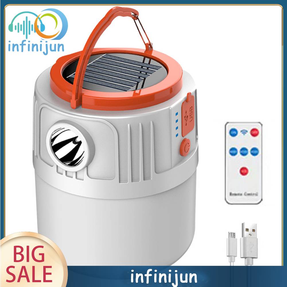 Đèn Lồng Cắm Trại Sử Dụng Năng Lượng Mặt Trời 800mah 300LM Có Cổng Sạc USB IP55