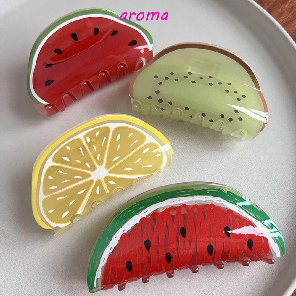 AROMA Kẹp Tóc Hình Trái Cây Thời Trang Hàn Quốc Cho Nữ