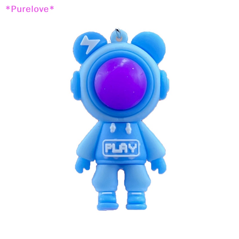 Móc Khóa Hình Gấu Bằng Nhựa PVC Phối Tua Rua Dễ Thương Mới