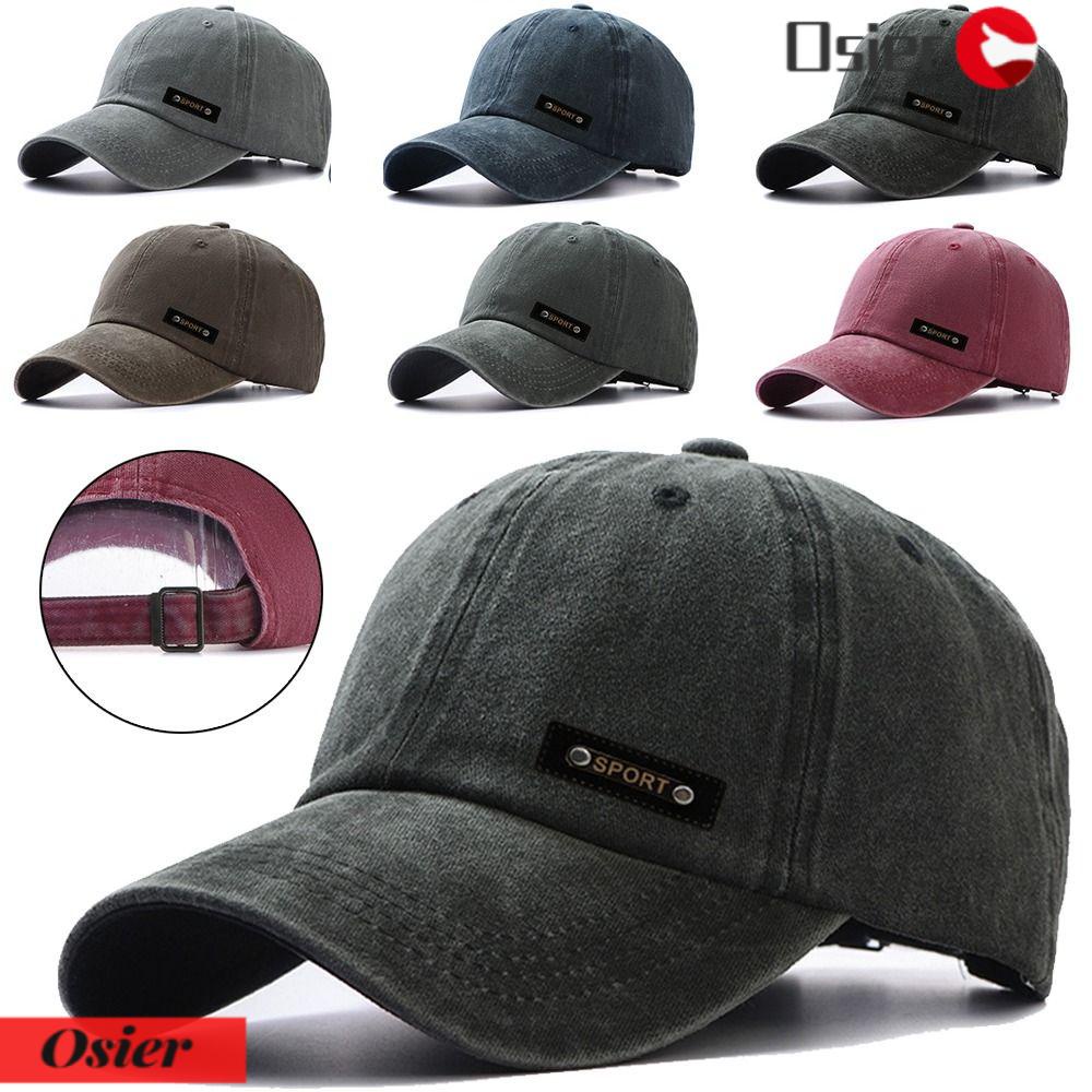 Osier1 Mũ Lưỡi Trai DENIM Chống Nắng Không Phai Màu Thêu Họa Tiết Cho Nam Và Nữ