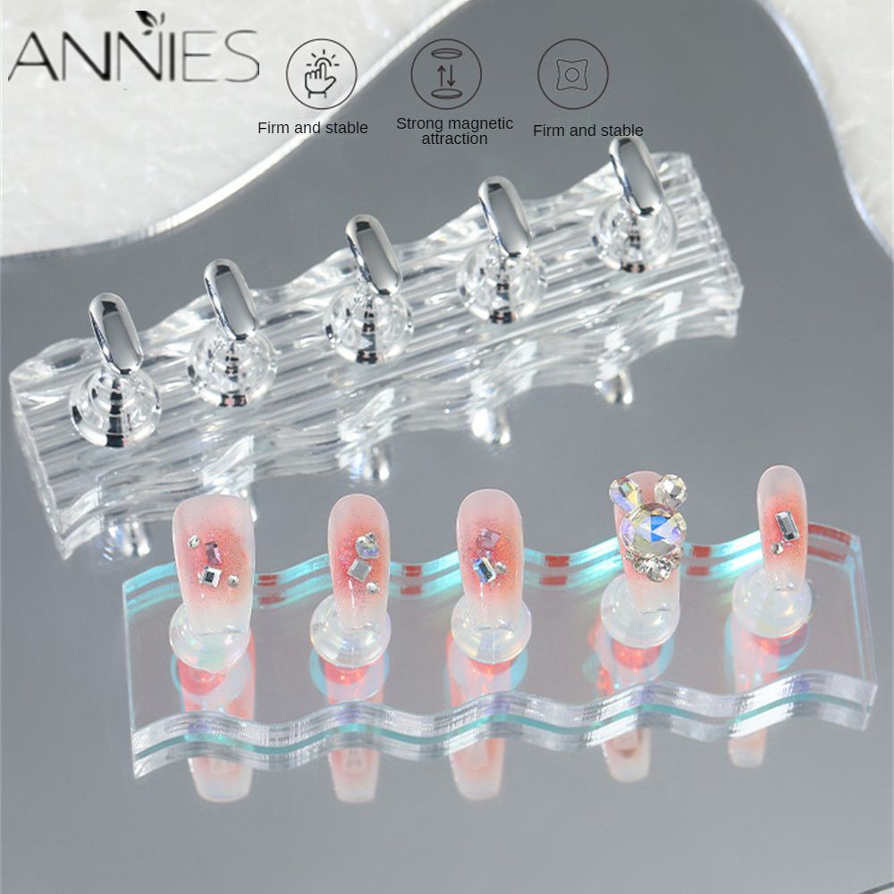 Giá đỡ móng tay giả ANNIES bằng acrylic độ bền cao thiết kế hình trái tim đơn giản