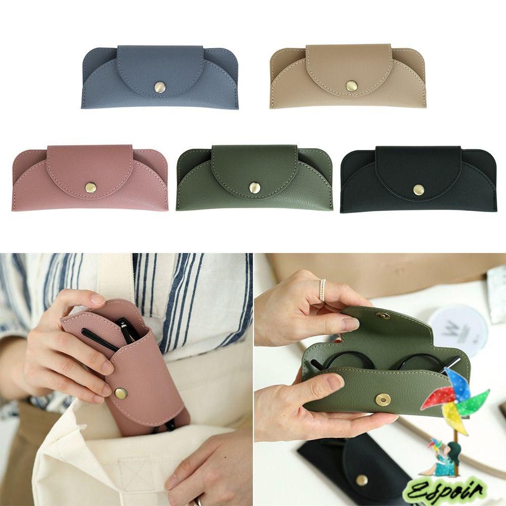 ESPO Túi Da PU Đựng Mắt Kính Chống Áp Lực Tiện Dụng