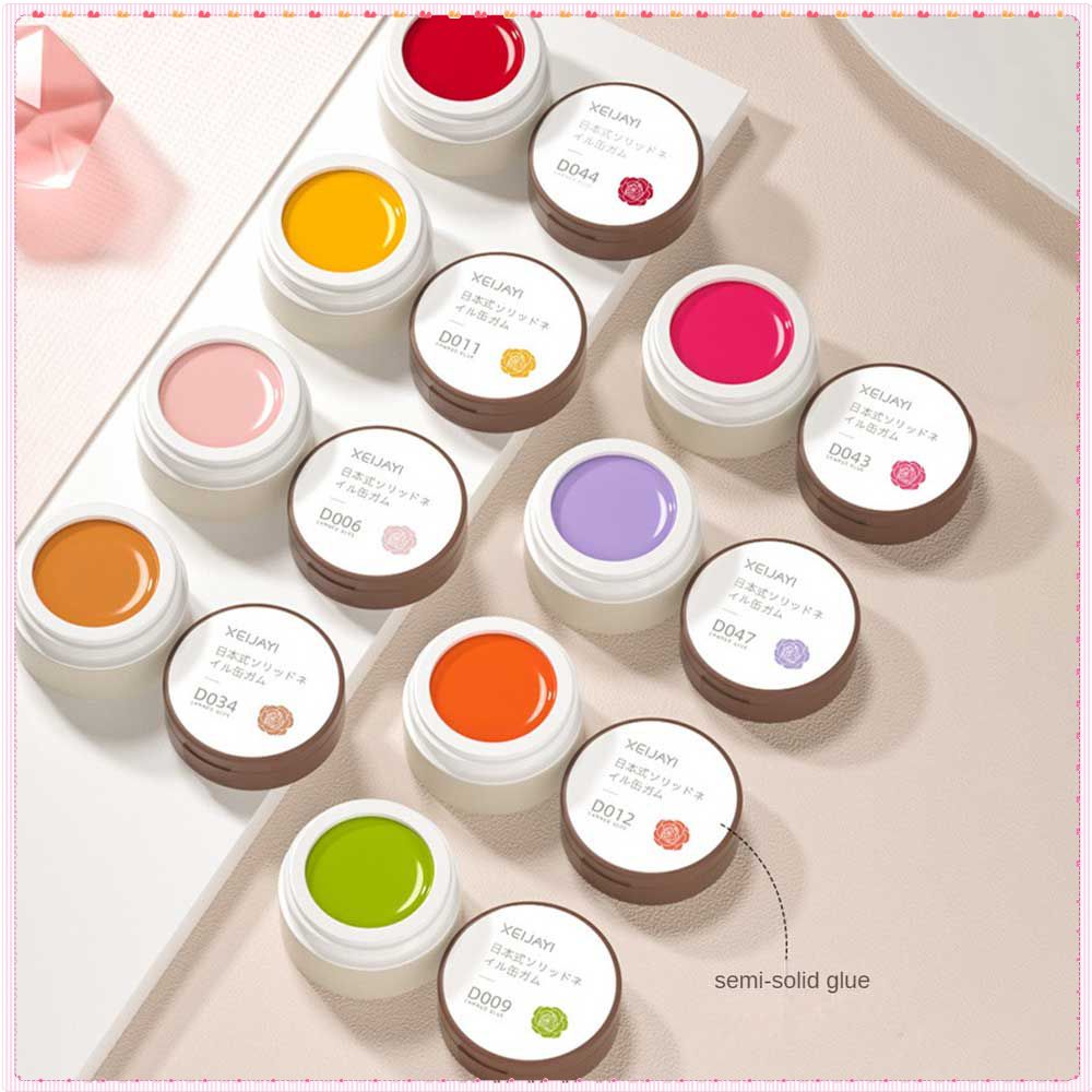 Xeijayi Nhật Bản Dạng Kem Gel Sơn Móng Tay Mùa Xuân Hè Soild Color Ice Trong Suốt Đóng Hộp Đèn Uv Led Trị Liệu Bằng Ánh Sáng Keo Dán Móng Nghệ Thuật Cho Cửa Hàng Làm Móng 8G TOGO