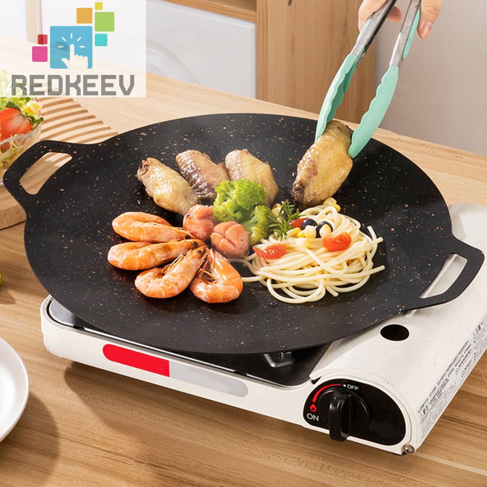 Chảo Chiên Thịt Bbq Bằng Sắt Siêu Bền Tiện Dụng Cho Hoạt Động Ngoài Trời