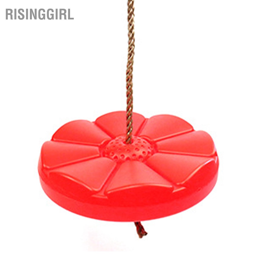 RisingGirl Đu quay cây đĩa nhựa nặng với dây PE cho trẻ em Thiết bị vui chơi ngoài trời