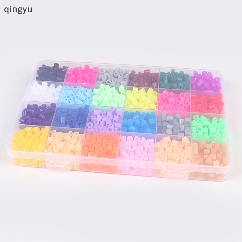 Set 24 Hạt Hama 5mm Tự Làm Đồ Chơi 3D Cho Bé