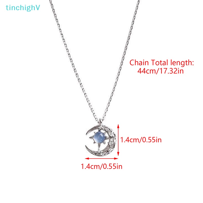 [TinchighV] Vòng cổ Chuỗi Mặt Hình Ngôi Sao Mặt Trăng Đính Kim Cương Giả Thanh Lịch Thời Trang [Mới]