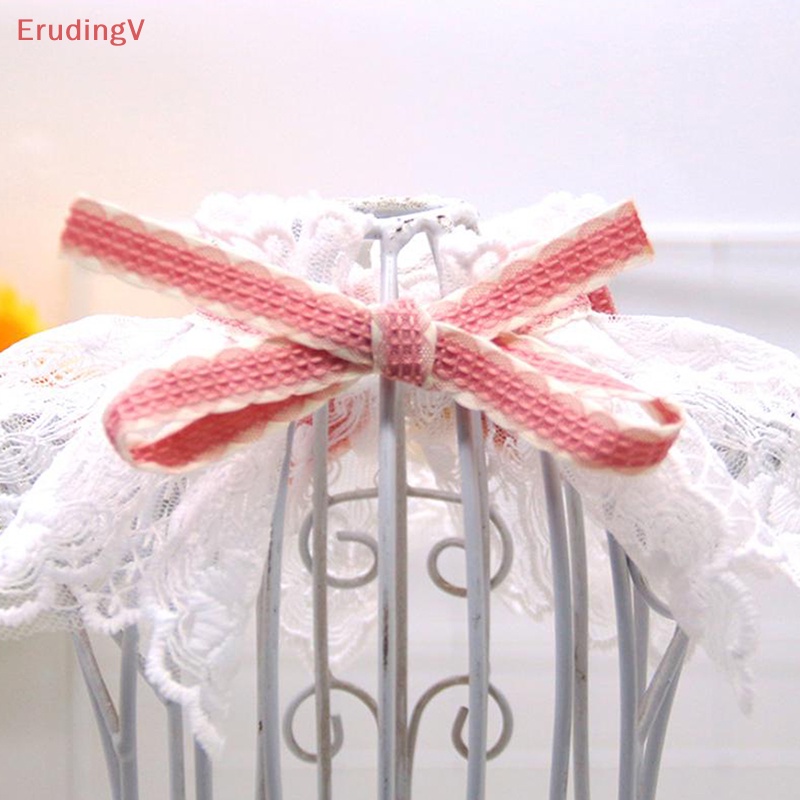 [ErudingV] Khăn Quàng Cổ Thắt Nơ Đính Ngọc Trai Giả Cho Thú Cưng [Mới]