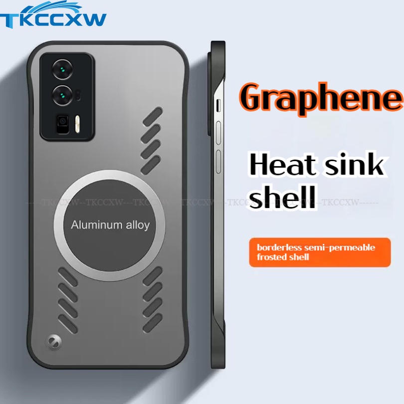 Ốp Điện Thoại Nam Châm Làm Mát Chống Sốc Cho Redmi Note 12 Turbo 12 Pro Redmi K40 K50 K60 Pro K40S K