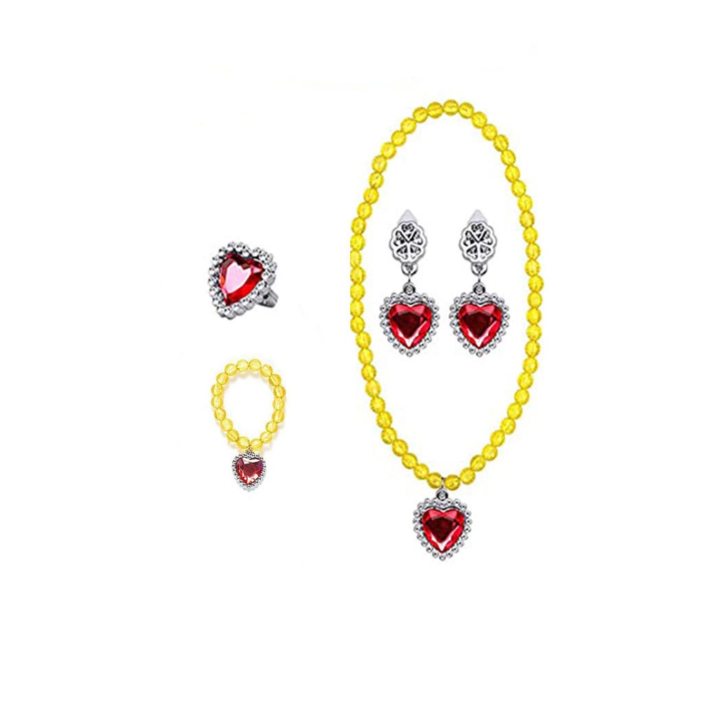 Set Vòng cổ Nhẫn Bông Tai Đũa Thần Trang Trí Công Chúa