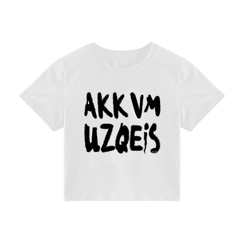 Áo Baby Tee Thun Croptop Nữ Tay Ngắn Hở Vai Dáng Ôm Phong Cách Mùa Hè Mới Cho Nữ