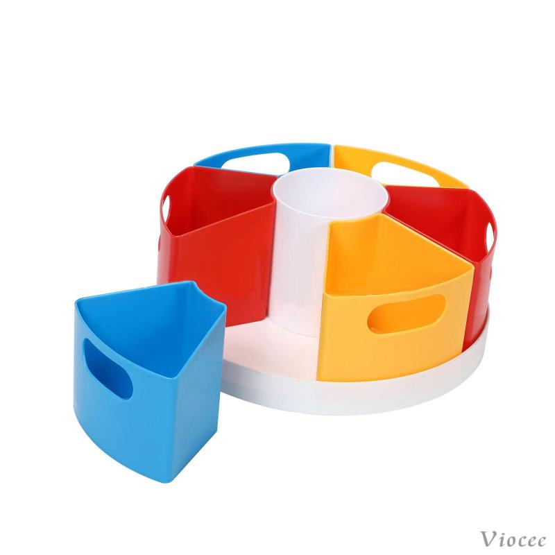 Giá Đỡ Bút 7 Ngăn Có Thể Xoay 360 Độ Tiện Dụng Cho Gia Đình / Văn Phòng