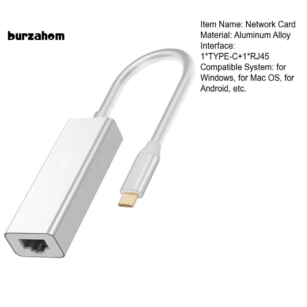 Đầu Chuyển Đổi Type-C Sang RJ45 5Gbps 1000Mbps Cho Laptop