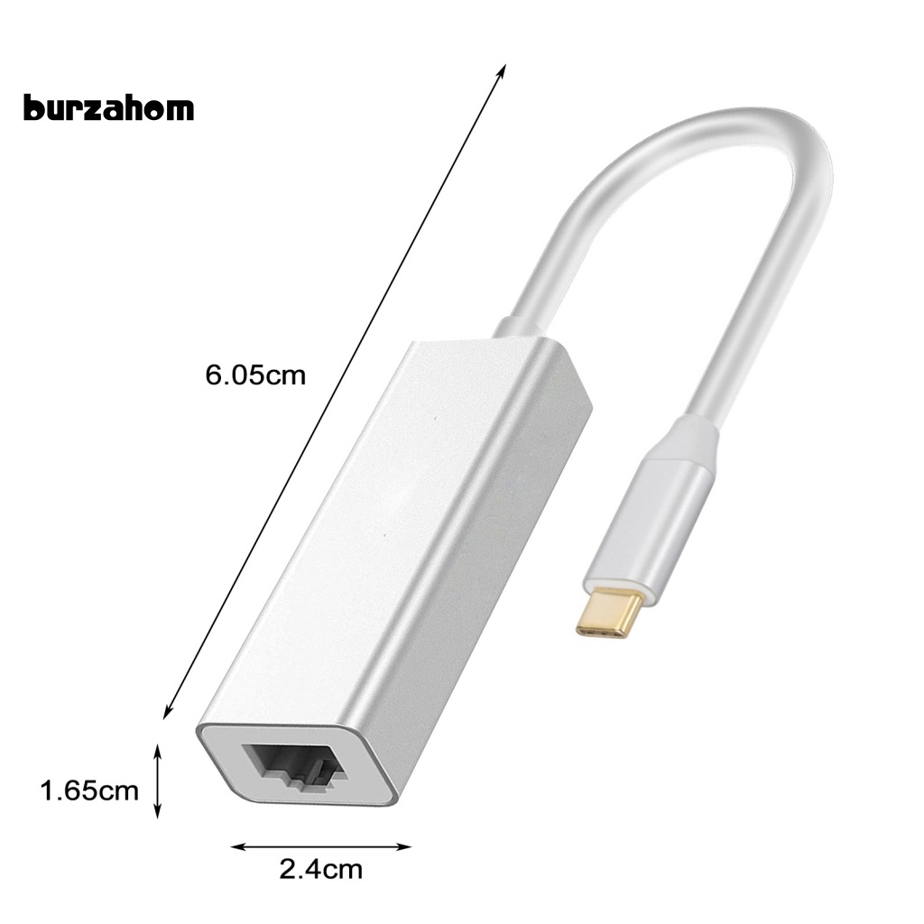 Đầu Chuyển Đổi Type-C Sang RJ45 5Gbps 1000Mbps Cho Laptop