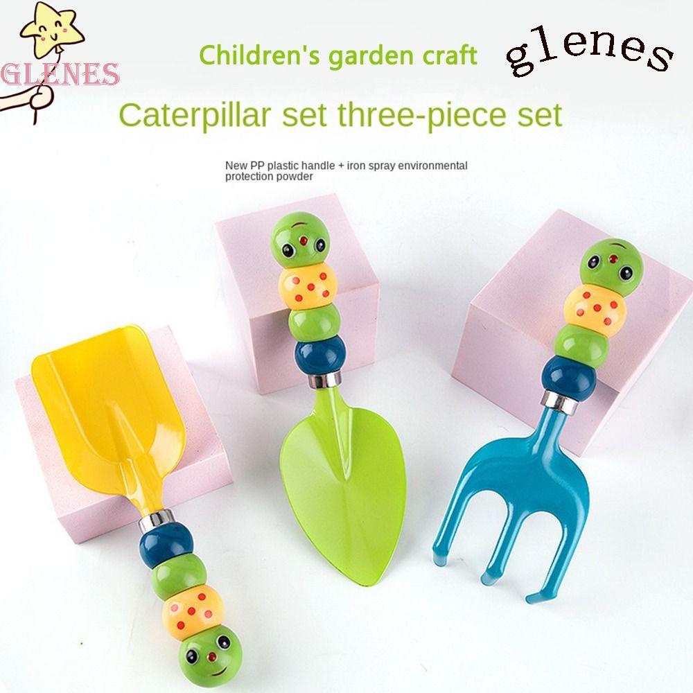 GLENES Bộ Dụng Cụ Làm Vườn Bằng Nhựa Màu Sắc Kẹo Ngọt Dành Cho Trẻ Em