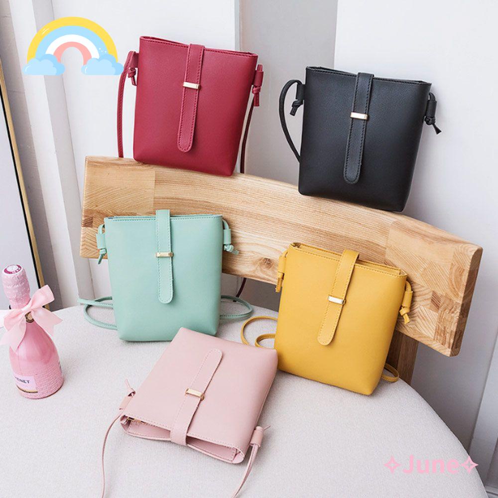 JUNE Túi Đeo Chéo Mini Ví Tiền Thời Trang