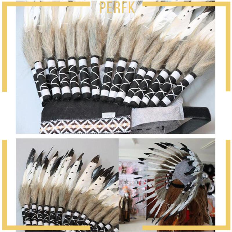 Mũ Đính Lông Vũ Hóa Trang Halloween