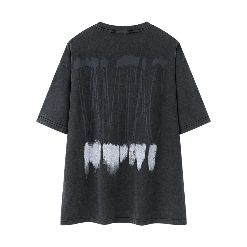 Vamtac Áo Thun Tay Ngắn Dáng Rộng In Chữ Thời Trang Mùa Hè Cho Nam Và Nữ