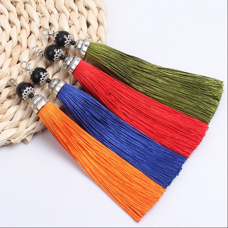 Móc Khóa Tua Rua 15cm Tự Làm Trang Sức Tiện Lợi