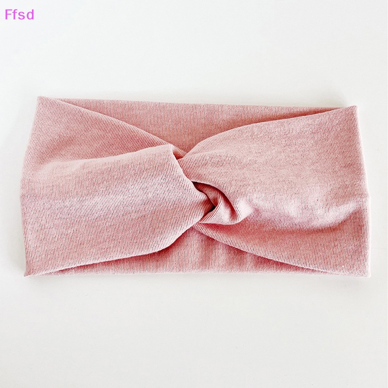 {Ffsd} Băng Đô Thể Thao Thắt Nơ Chéo Màu Trơn Co Giãn Thoải Mái Thời Trang Thường Ngày Cho Nữ * Hàng Bán Chạy