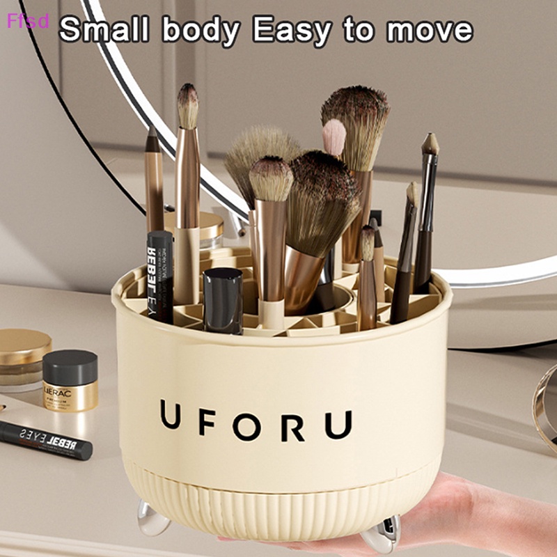 Máy Hút Bụi Xoay 360 Độ Tiện Dụng° Giá Đỡ Cọ Trang Điểm Để Bàn Nhỏ Gọn Tiện Lợi