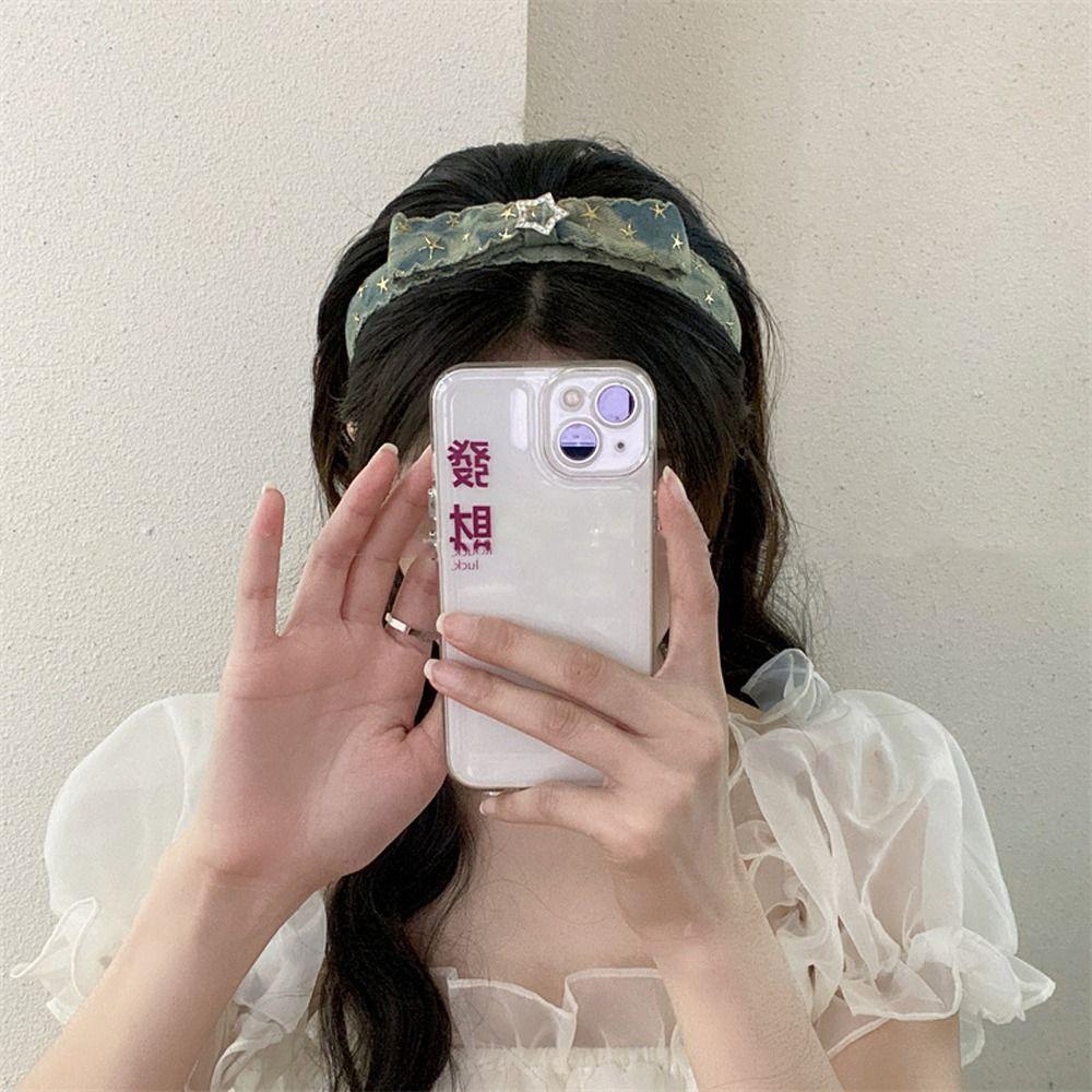 LOMBARD Kẹp Tóc Hình Nơ / Ngôi Sao Phong Cách Hàn Quốc Cho Nữ