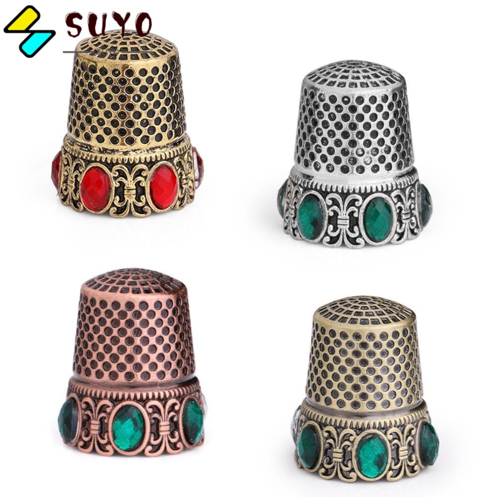 SUYO Dụng Cụ Bảo Vệ Ngón Tay Bằng Đồng Bền Bỉ Chất Lượng Cao Dùng Trong May Vá