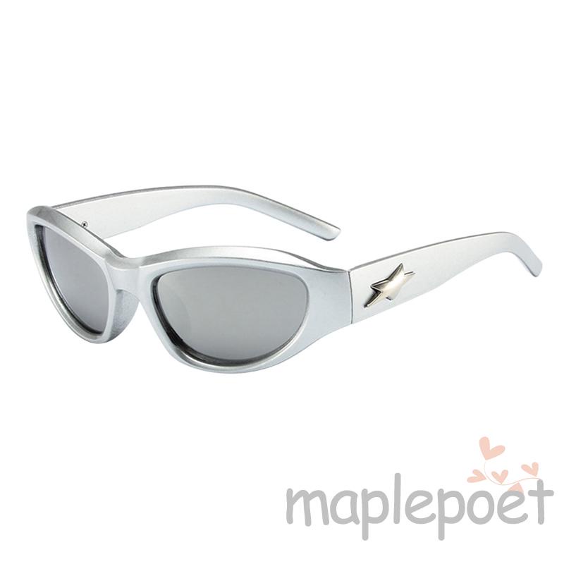 Kính Râm Quấn Tròng Hình Ngôi Sao Năm Cánh Phong Cách Hip Hop Punk Y2K Cá Tính Cho Nam Và Nữ