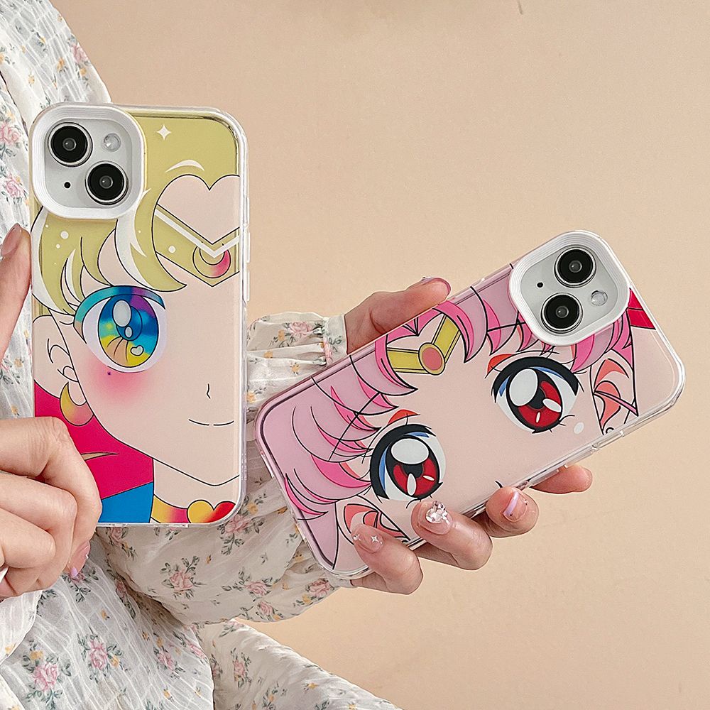 Ốp Điện Thoại TPU Mềm Chống Bụi Chống Rơi Hình Thủy Thủ Mặt Trăng Cho IPhone 14 13 12 11 Pro Max X XR 8 7 Plus