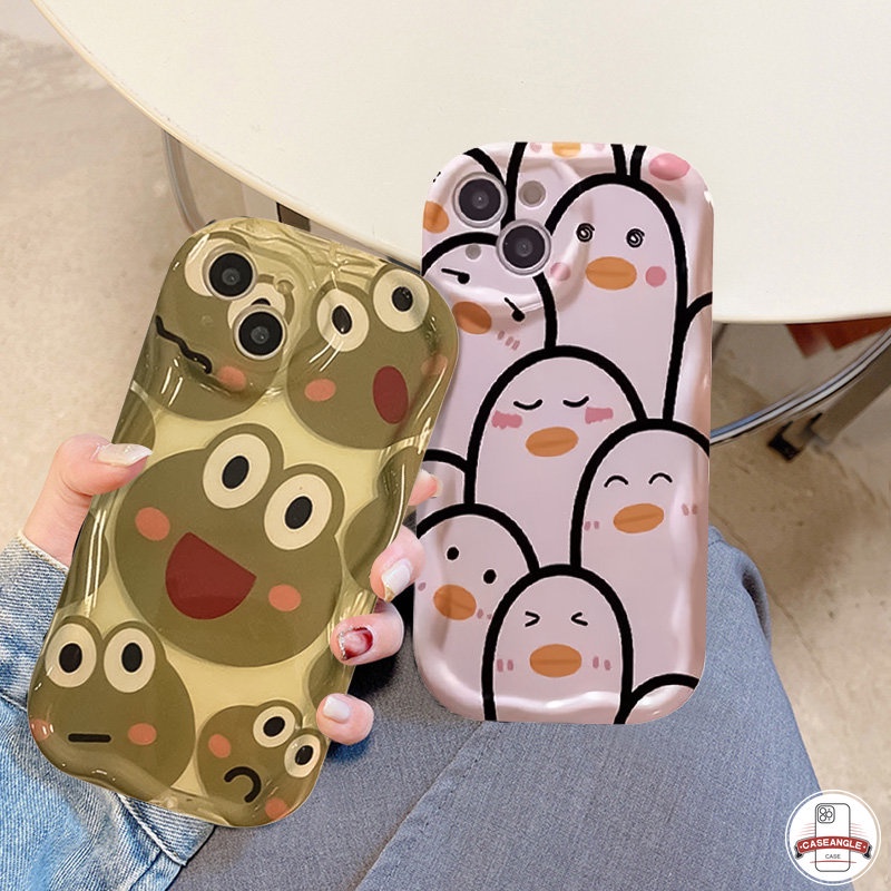 Ốp Điện Thoại Mềm Hình Vịt / Ếch 3D Cho Oppo A15 A7 A96 A17 A1K A95 A16 A57 A9 A77S A54 A74 A17K A5s A77 A55 A16s A76 A12 A31 A3s A5 A53 2020 A52 A15s