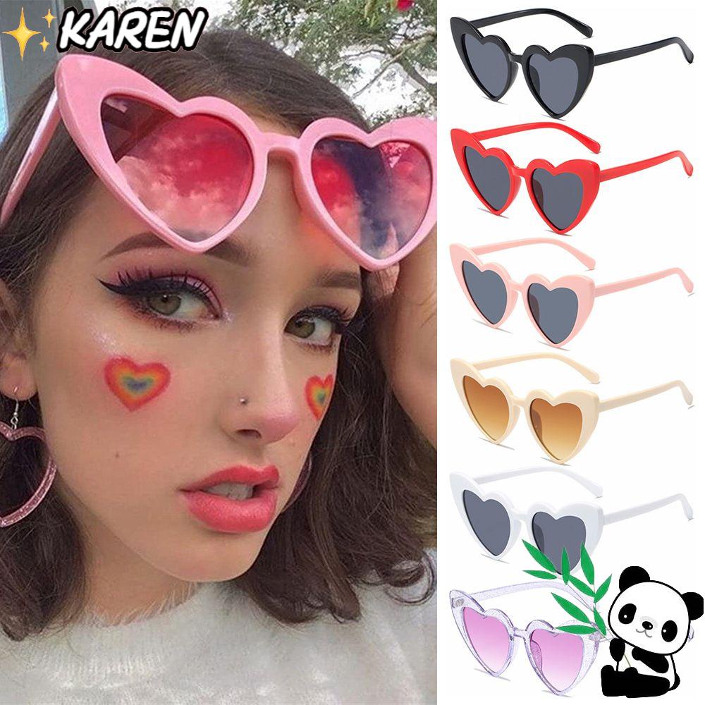KAREN Kính Mát Gọng Trái Tim Thời Trang