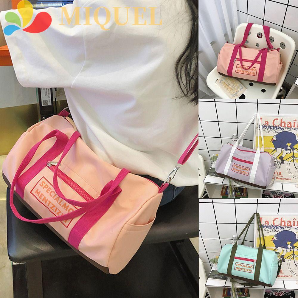 MIQUEL Túi Xách Du Lịch Cỡ Lớn Bằng Nylon Màu Sắc Ngọt Ngào Phong Cách Hàn Quốc Dễ Thương