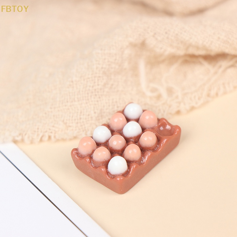 Set 6 Trứng Phục Sinh Mini Tỉ Lệ 1: 12 Dùng Để Trang Trí Nhà Búp Bê